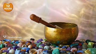 12 Hours The Sound of Inner Peace  Tibetan Singing Bowl Healing Meditation Mindful Meditation [upl. by Engen]