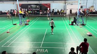 Jia Hong vs Yap Chung ChenSingle U18 [upl. by Eiralav234]