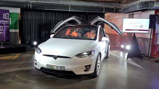 South Africas only Tesla Model X in Celebration Mode [upl. by Ahtebat]