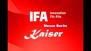 Haushaltsgeräte KAISER auf der IFA 2024 [upl. by Juditha591]