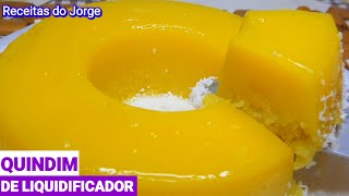 QUINDIM DE LIQUIDIFICADOR SUPER RÁPIDO ECONÔMICO E DELICIOSO [upl. by Ayit238]