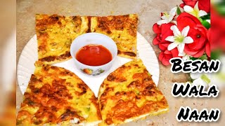 besan wala naan bnany ka tarika by Drizzling Food amp Factsstreetfood [upl. by Kreegar]