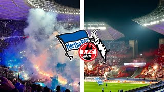 Hertha BSC vs FC Köln PYRO PARTY IM BERLINER OLYMPIASTADION 2112024 [upl. by Kappel]