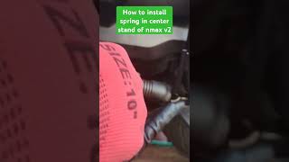 How to install spring of centerstand of max v2 [upl. by Reviel]