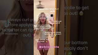 mascara tips 🎧🫧🕯️preppy mascara tips tiktok bg fyp viral blowup [upl. by Anialem]