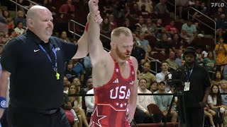 How Chance Marsteller beat Jordan Burroughs at Final X 2023 [upl. by Lekram250]