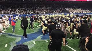 Chelsea football celebrates Division 4 state title win over Hudsonville Unity Christian [upl. by Ammadis]