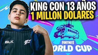 KING LA PARTIDA QUE LE GANÓ CASI 1 MILLON DE DOLARES  WORLD CUP FORNITE  PARTIDA FINAL [upl. by Ecirtnahs559]