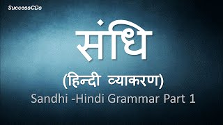 Sandhi Hindi Grammar संधि हिन्दी व्याकरण  Sandhi In Hindi Examples [upl. by Lamp]