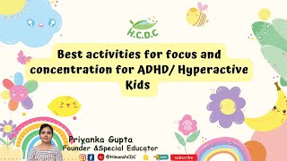 Best activities to improve Focus Concentration and Attention autism parentingtips learning [upl. by Yssak]