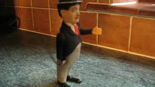 NICE SCHUCO CHARLIE CHAPLIN 1920s WIND UP ANTIQUE TIN TOY DANCING TRAMP CHARLOT TINPLATE [upl. by Nahum]