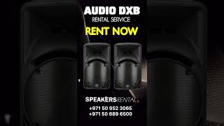 Audio Dxb  Active Speaker  Speaker For Rent  Sound System for Rent shorts youtubeshorts fyp [upl. by Hippel]