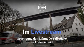 Sprengung der RahmedeTalbrücke in Lüdenscheid [upl. by Leler]