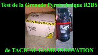 Test en partie de la Grenade R2BS de TACTICAL GAME INNOVATION [upl. by Fabiano348]