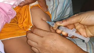 IM Intramuscular Arm injection Dexamethasone amp Amikacin injection Video 24 Ep 51 Injection Tips [upl. by Arramahs861]