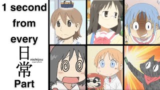 1 second from every Nichijou Part [upl. by Enajaras]