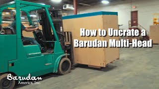 How to Uncrate a MultiHead Barudan Machine [upl. by Introc]