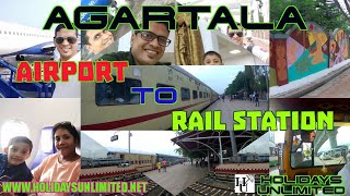 Agartala Airport To Agartala Railway Station Journey  Agartala Airport To Agartala Rail Station [upl. by Ahsilat]