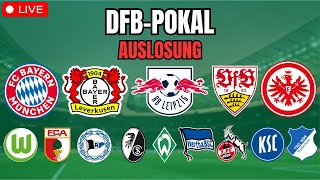 DFBPokal Auslosung Achtelfinale  LIVE [upl. by Bengt]