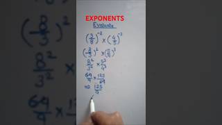 EXPONENTS and POWERS  Shorts YTShorts Mamtaojha [upl. by Lladnek]