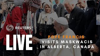 LIVE Pope Francis visits Maskwacis in Alberta Canada [upl. by Primrosa]