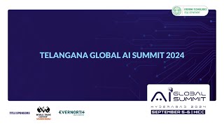 Telangana Global AI Summit 2024  Hyderabad  HICC  September 5th [upl. by Sirromad]