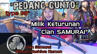 PEDANG GUNTO Type quot98 Milik Keturunan Clan SAMURAI Maruni Mitsu Kashiwa Tertinggal di INDONESIA [upl. by Susette]