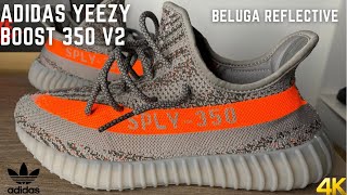 Adidas Yeezy 350 V2 Beluga Reflective On Feet Review [upl. by Anastasia823]