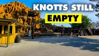 Knotts still a GHOST TOWN  Rides and construction updates [upl. by Naldo]