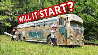 This 1948 Vintage Bus Has Been Abandoned For 25 YearsWill It Start Up Again [upl. by Herby406]