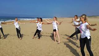 Concours de Miss Aquitaine  les candidates sur la plage dAnglet [upl. by Nnairda801]