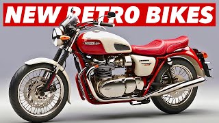 Top 7 New RETRO Motorcycles For 2024 [upl. by Ody]