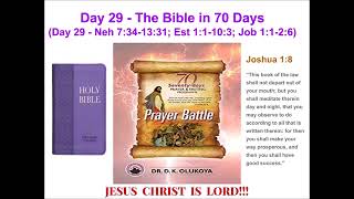 Day 29 Reading the Bible in 70 Days 70 Seventy Days Prayer and Fasting Programme 2023 Edition [upl. by Erodaeht467]