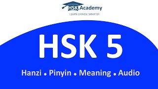 HSK 5 Vocabulary List 1300 words in 90 min [upl. by Mian]