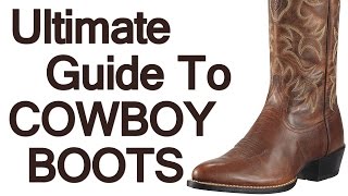 How To Wear Cowboy Boots  Ultimate Guide To The Western Boot  Roper Stockman Buckaroo Boot Video [upl. by Justis]