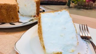 ANGEL FOOD CAKE  EGGWHITE CAKE recipe [upl. by Aiahc]