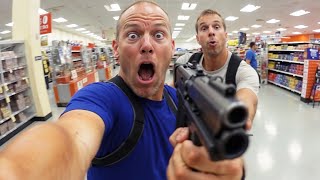 Top 10 Stupid Gun Incidents in Walmart [upl. by Eislek254]