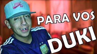 TURRO LE TIRA BEFF A DUKI 😡😡 [upl. by Ruder]