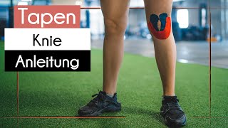 KNIE selber TAPEN  Kinesio Tapes Anleitung  PULSUS fit [upl. by Eben]