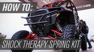 How To Shock Therapy Spring Kit Install  RZR XP 4 1000 [upl. by Gnurt]