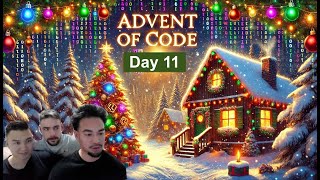 Day 11  Advent of Code 2024 Live [upl. by Ateekahs594]