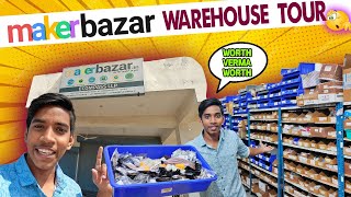 I Went To MakerBazar Warehouse  In Telugu  Telugu Experiments  makerBazar Warehouse Tour [upl. by Hamitaf968]