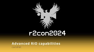 r2con2024  day 1  Advanced RIO capabilities  condret [upl. by Attenra]