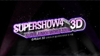 Super Junior 슈퍼주니어Concert 3D Movie SuperShow 4 3D Trailer [upl. by Horsey]