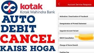 auto debit cancel for kotak mahindra bank auto debit cancel for kotak mahindra bankamaninfo [upl. by Ellenoj586]