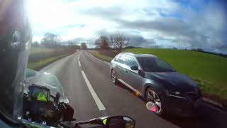 Unmarked Police Bike doing speed checks A49 [upl. by Anaerol]