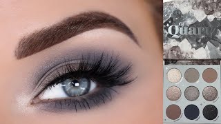 NEW ColourPop Of Quartz Palette  Cool Toned Gray Eyeshadow Tutorial [upl. by Fruin]