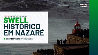 Lucas Chumbo em sessão histórica nas ondas Gigantes de Nazaré 🏄🏾‍♂️ [upl. by Aneela]