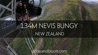 Jumping the 134m Nevis Bungy the longest in New Zealand [upl. by Furlani]