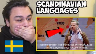 British Reaction To Johan Glans on Scandinavian Languages Swedish Comedy [upl. by Berti]